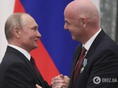  Моральный дегенерат . Президент ФИФА попал в базу  Миротворец 