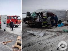 На Киевщине столкнулись три микроавтобуса: есть погибшая и пострадавшие. Подробности ДТП и фото