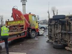 Large-scale accident in Kyiv: six cars damaged