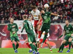 RB Leipzig and Wolfsburg tied the game in the 22nd round of the Bundesliga