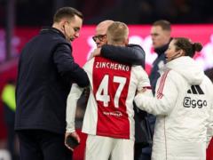 The season for Zinchenko ended ahead of schedule