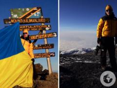 Украинец развернул государственный флаг на вершине Килиманджаро и попал в Книгу рекордов.