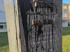 В Сербии неизвестные облили краской памятник Шевченко