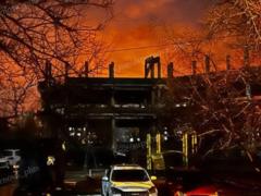 В оккупированной Макеевке БПЛА  разбомбили  нефтебазу