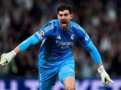 Courtois  brilliant assist helped Real Madrid take the lead in the match against Manchester City