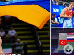 Украинский чемпион мира из-за гимна России устроил бунт на церемонии награждения Евро-2026 по вольной борьбе.