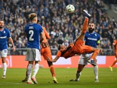 The goal of the Shakhtar midfielder, who scored against Lech while falling over himself, was recognized as the best