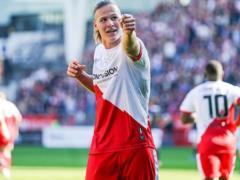 Stepanov scored the third goal for Utrecht at Yeredivisa