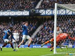 Rangers cleared the Scottish Premier League for the first time in two years after a nerve-wracking win over Dundee United