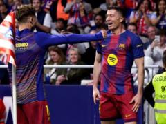 Lewandowski won for Barcelona and will defeat Atletico in a scandalous match