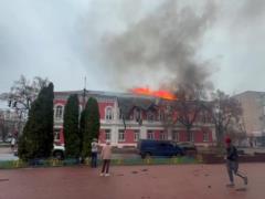 Шахеды  атаковали горадминистрацию в Прилуках