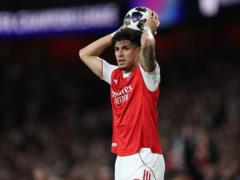 Inkap e turned to train with Arsenal before the match with Bournemouth