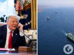 США открыли огонь по иранскому судну в Оманском заливе: Трамп рассказал о повреждениях