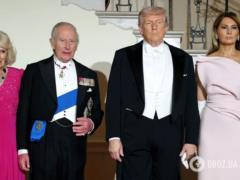 Мелания Трамп в наряде за $80 тысяч нарушила модный протокол на приеме с королем и королевой.
