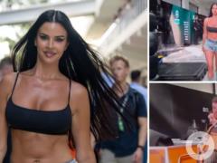 Самая сексуальная болельщица ЧМ-2022 попала в эфир Формулы-1, заставив оператора забыть про работу. Видео собрало 2.2 млн