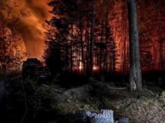 В Зоне отчуждения продолжается ликвидация пожара