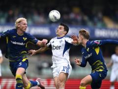 Como defeated Verona and guaranteed a place in the European Cup