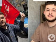 Размахивал флагом СССР, а потом выкрикнул  Слава Украине!  Блогер из Донецка устроил россиянам  сюрприз  в Лиссабоне