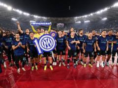 Inter won two trophies in a season for the first time in eight years