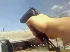 Появилось видео нападения на полицию на Хмельнитчине