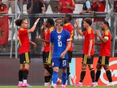 Belgium faced Croatia in a test match without any problems