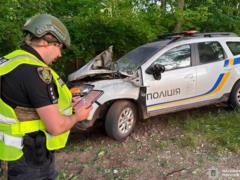 Российский дрон целенаправленно атаковал авто полиции в Харьковской области