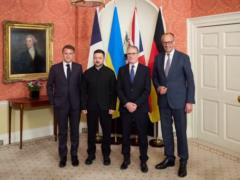 Зеленский в Лондоне встретился с лидерами Британии, Франции и Германии