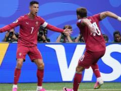 Ronaldo s double led Portugal to defeat Uzbekistan