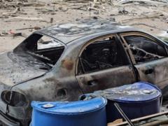 РФ ударила дроном по АЗС в Херсоне: есть раненые