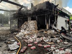 Россияне атаковали АЗС в Харьковской области