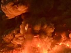 На Днепропетровщине масштабный пожар из-за атаки РФ