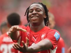 The young star of Switzerland missed the match against Colombia due to a knee injury