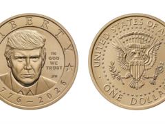 В США будут выпускать золотые монеты с изображением Трампа