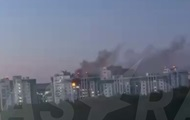 В РФ заявили о пожаре в доме  из-за атаки БПЛА 