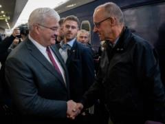 Канцлер Германии Мерц утром прибыл в Киев