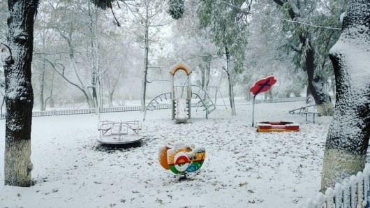 В аннексированном Крыму выпал первый снег