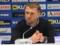 Rebrov: I am grateful to the guys that they took seriously the game