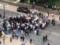 Under the building of the Cabinet Porsche moved into a crowd of people