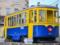 In Kiev, an old sightseeing tram