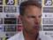 De Boer: Only after two goals conceded
