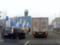 In Kiev, a woman with a baby crossed the road through eight lanes