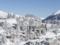 Швейцарские Альпы засыпало снегом