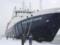 The ship with passengers was stuck in the ice