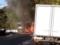 Огненный автобус с туристами попал на видео