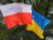 For the  red line : Poland quarreled with Ukraine