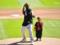 Papa Kanye West with a two-year-old son played in baseball, as he used to do with his mother