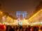 About 400 thousand. people gathered to watch the New Year show on the Champs Elysees