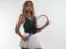 Seductive Ukrainian tennis player shone with a lush bust in a red corset