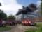 В Запорожье масштабный пожар: горит обувная фабрика