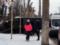 В Луганске УАЗ оккупантов влетел в остановку. Есть пострадавшие